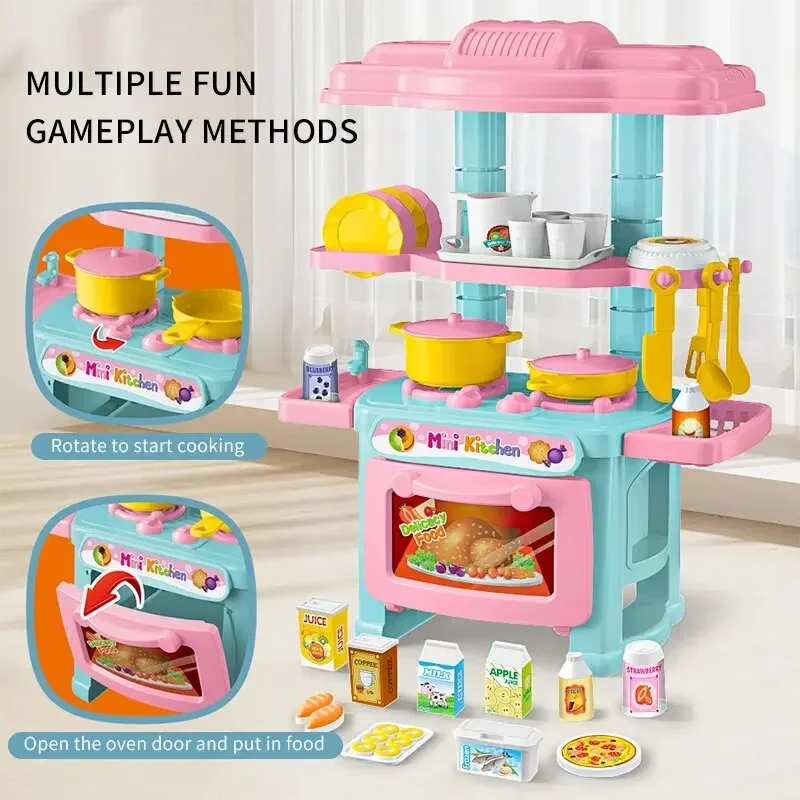 Kids Outdoor Kitchen Accessories - Mini ensemble de jeu de cuisine,