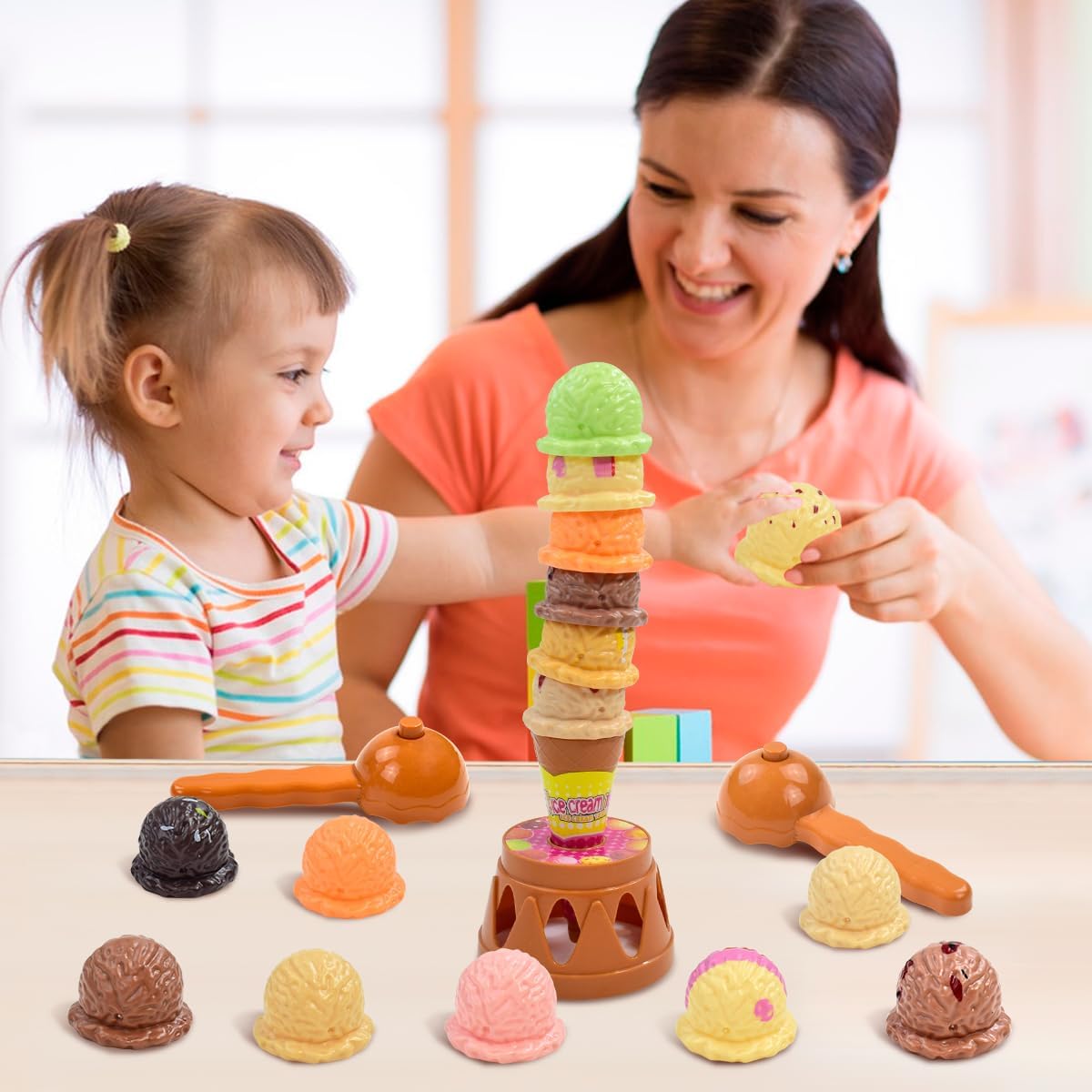 Jeux d'empilage de crème glacé - Kids Outdoor Kitchen Accessories avis et prix
